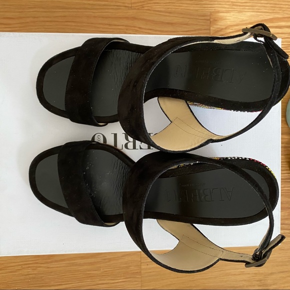 Alberto Gozzi Embellished Block Heel Sandals - Picture 6 of 13